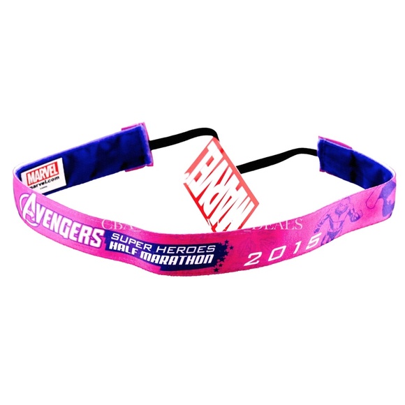 2015 Disney runDisney Avengers Super Heros Half Marathon Sweaty Bands - Picture 1 of 1
